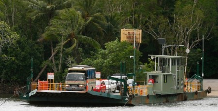 Cable ferry Daintree River crossing